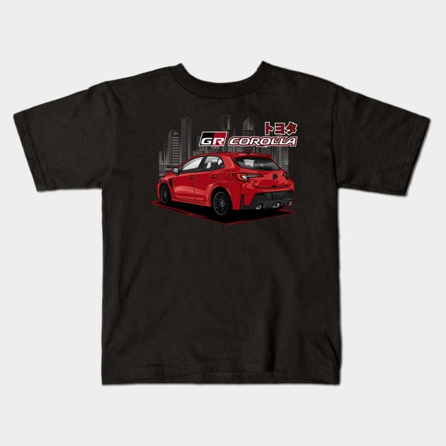 GR Corolla Kids T-Shirt by WINdesign